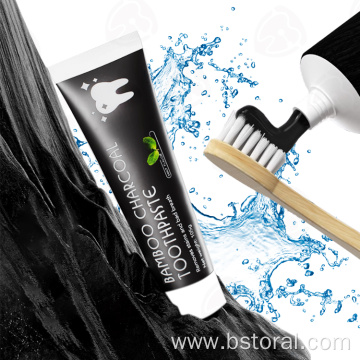 Natural active teeth whitening bamboo charcoal toothpaste